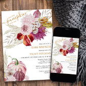 リトルカボチャ素朴フローラベビーブランチ 招待状