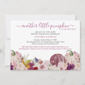 リトルカボチャ素朴フローラベビー散布機 招待状 (正面)