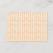 リトルカボチャ素朴ンファームベビーシャワーオムツ エンクロージャーカード (裏面)