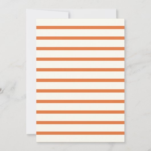 リトルカボチャ素朴秋ベビーシャワー招待状 招待状 (裏面)