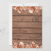 リトルカボチャ素朴秋ベビーシャワー 招待状 (裏面)