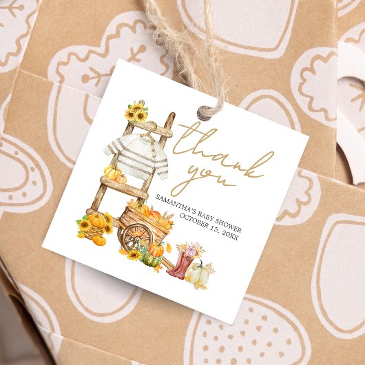 リトルカボチャ素朴赤ちゃんシャワースクエア フェイバータグ