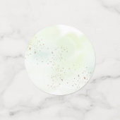 リトルカボチャ緑の金ゴールド赤ちゃんシャワー コンフェッティ (スモール正面)