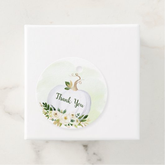 リトルカボチャ緑の金ゴールド赤ちゃんシャワー フェイバータグ (インサイチュ)