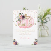 リトルカボチャ誕生日サンキューカード (スタンド正面)