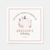 リトルカボチャ誕生日 スタンダードカクテルナプキン (正面)