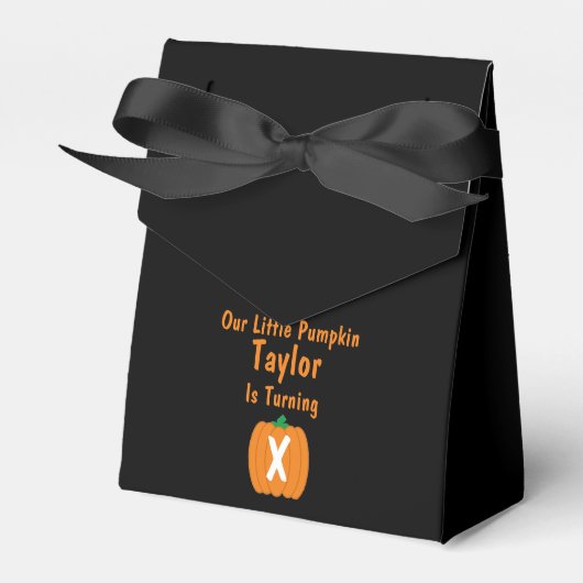 リトルカボチャ誕生日 フェイバーボックス (正面サイド)