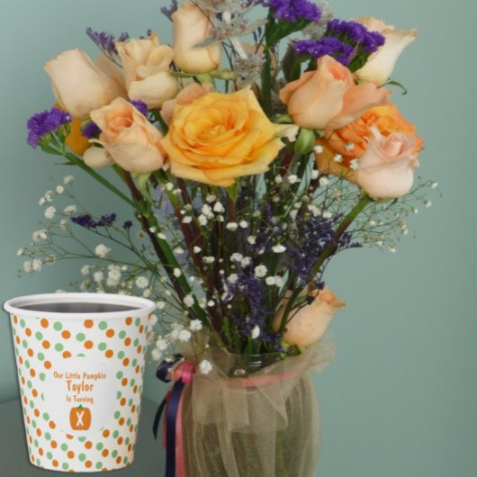 リトルカボチャ誕生日 紙コップ