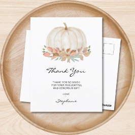 リトルカボチャ赤ちゃんシャワーありがとう ポストカード