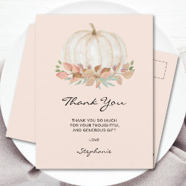 リトルカボチャ赤ちゃんシャワーありがとう ポストカード