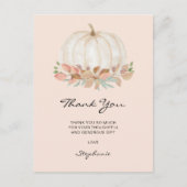 リトルカボチャ赤ちゃんシャワーありがとう ポストカード (正面)