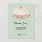 リトルカボチャ赤ちゃんシャワーありがとう ポストカード (正面)