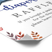 リトルカボチャ赤ちゃんシャワーおむつラッフルサイン ポスター (角)