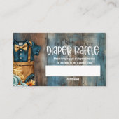 リトルカボチャ赤ちゃんシャワーおむつラッフルチケット エンクロージャーカード (正面)