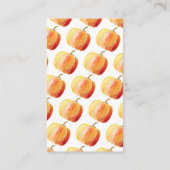 リトルカボチャ赤ちゃんシャワーおむつラッフル エンクロージャーカード (裏面)