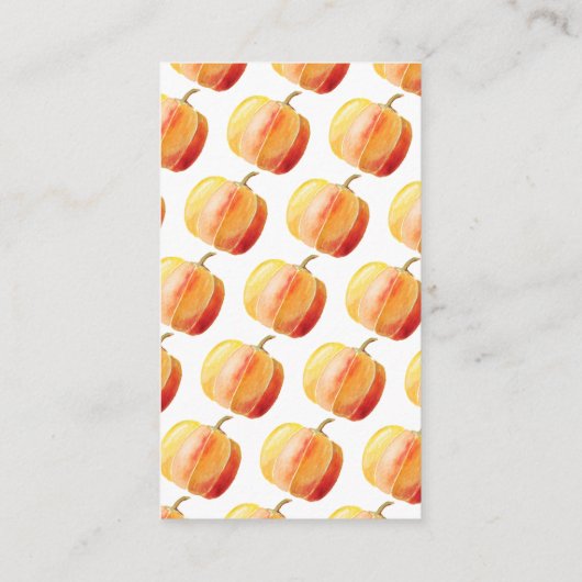 リトルカボチャ赤ちゃんシャワーおむつラッフル エンクロージャーカード (裏面)