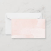 リトルカボチャ赤ちゃんシャワーおむつラッフル ノートカード (裏面)