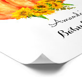 リトルカボチャ赤ちゃんシャワーへようこそ ポスター (角)