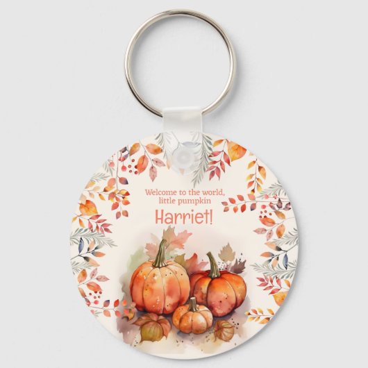 リトルカボチャ赤ちゃんシャワーキーチャン キーホルダー (正面)