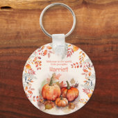 リトルカボチャ赤ちゃんシャワーキーチャン キーホルダー (正面)