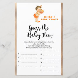 リトルカボチャ赤ちゃんシャワーゲーム印刷