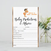 リトルカボチャ赤ちゃんシャワーゲーム印刷 (スタンド正面)