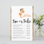 リトルカボチャ赤ちゃんシャワーゲーム印刷 (スタンド正面)