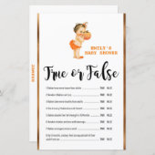 リトルカボチャ赤ちゃんシャワーゲーム印刷 (正面/裏面)