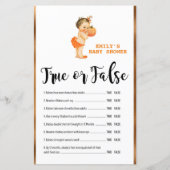 リトルカボチャ赤ちゃんシャワーゲーム印刷 (正面)