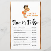 リトルカボチャ赤ちゃんシャワーゲーム印刷 (正面)