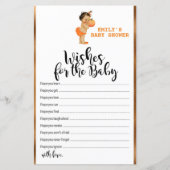 リトルカボチャ赤ちゃんシャワーゲーム印刷 (正面)