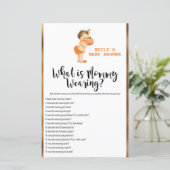 リトルカボチャ赤ちゃんシャワーゲーム印刷 (スタンド正面)