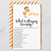 リトルカボチャ赤ちゃんシャワーゲーム印刷 (正面/裏面)