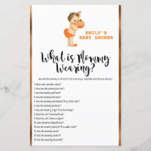 リトルカボチャ赤ちゃんシャワーゲーム印刷