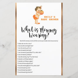 リトルカボチャ赤ちゃんシャワーゲーム印刷