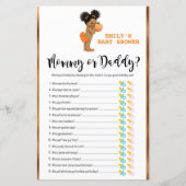 リトルカボチャ赤ちゃんシャワーゲーム印刷 (正面)