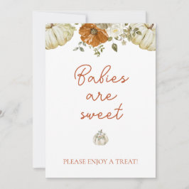 リトルカボチャ赤ちゃんシャワーベビーは甘いカード シーズンカード