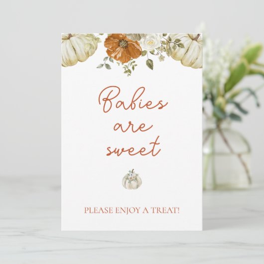 リトルカボチャ赤ちゃんシャワーベビーは甘いカード シーズンカード (スタンド正面)