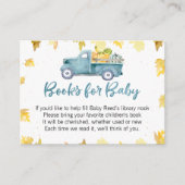 リトルカボチャ赤ちゃんシャワーベビー用ブック 名刺 (正面)