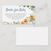 リトルカボチャ赤ちゃんシャワーベビー エンクロージャーカード (正面/裏面)