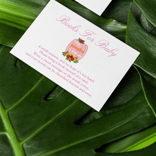 リトルカボチャ赤ちゃんシャワーベビー エンクロージャーカード