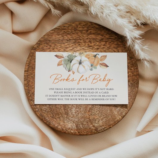 リトルカボチャ赤ちゃんシャワーベビー エンクロージャーカード