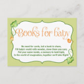 リトルカボチャ赤ちゃんシャワーベビー エンクロージャーカード (正面)