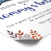 リトルカボチャ赤ちゃんシャワーベリーゲームサイン ポスター (角)