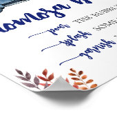 リトルカボチャ赤ちゃんシャワーママオサバーサイン ポスター (角)