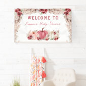 リトルカボチャ赤ちゃんシャワーマルサラウェルカムバナー 横断幕 (インサイチュ)