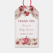 リトルカボチャ赤ちゃんシャワーマルサララベル ギフトタグ (正面)