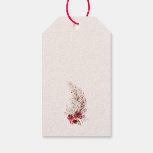 リトルカボチャ赤ちゃんシャワーマルサララベル ギフトタグ (裏面)