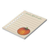 リトルカボチャ赤ちゃんシャワー好意オレンジ10月 ノートパッド (回転)