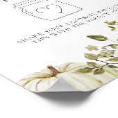 リトルカボチャ赤ちゃんシャワー子育てチップ瓶サイン ポスター (角)